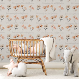 Boho Poppy Flower Print Anpassningsbar Quote