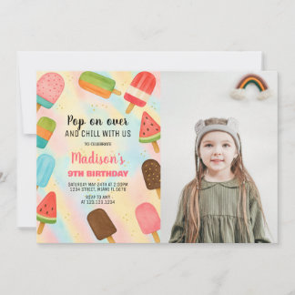 Boho Popsicle Birthday-inbjudan Inbjudningar