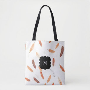 Boho populära fjädrar Lyxig kollektion Tygkasse