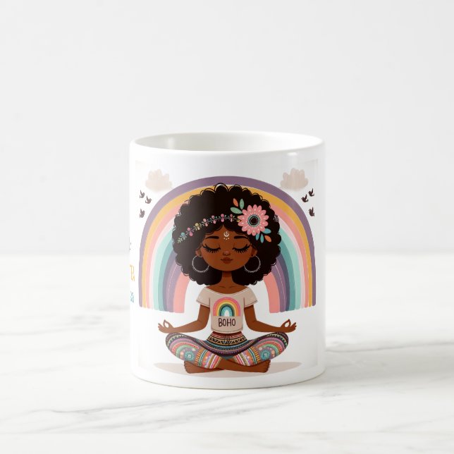 Boho Positivi-Tea Yoga Coffee Mugg (Center)