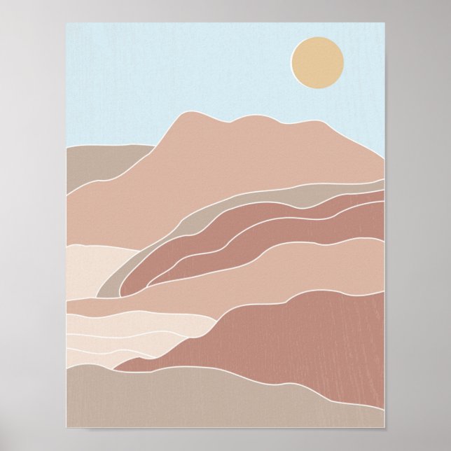 Boho Poster, Boho Art Print, Boho Wall Art Poster (Framsidan)