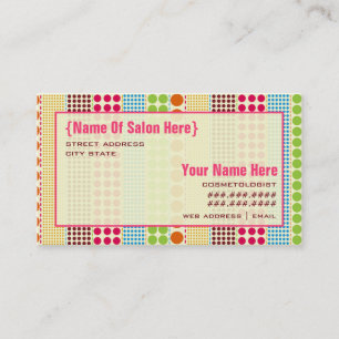 Boho pricker Cosmetologistsalongtidsbeställning Tidsbeställning Kort