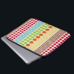 Boho pricker elektronik hänger lös laptop fodral<br><div class="desc">En elektronik hänger lös att presentera ror av polka dots i olikt storleksanpassar,  och den inspirerade bohoen skuggar av rosor,  blått,  grönt,  orangen,  gult och burgundy.</div>