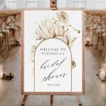 Boho Protea Pampas Grass Möhippa Välkommen Poster<br><div class="desc">Den här möhippan i bröllop är välkommen med tecken som färgats med vattenfärgprotea,  torra pampasgräs,  vilda blommor med en båge ram. Om du vill ha en mer avancerad anpassning av den här designen klickar du på BLUE DESIGN VERKTYG. Matchande objekt är också tillgängliga.</div>