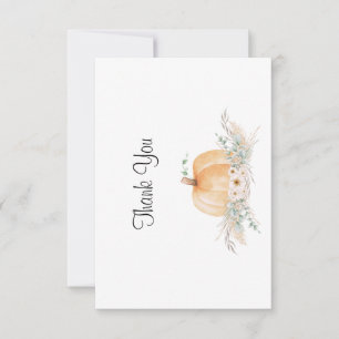 Boho Pumpkin - tack för ditt kort-Neutralt Kort