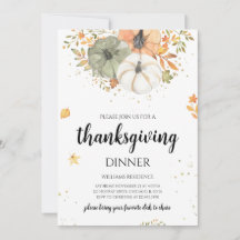 Boho Pumpkin Thanksgiving Middag