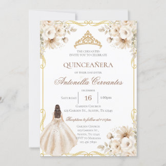 Boho Quinceanera-inbjudan Inbjudningar