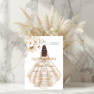 Boho Quinceanera Inbjudningar