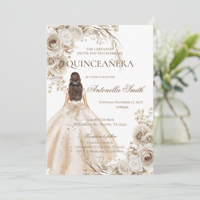Boho Quinceanera Inbjudningar (Stående Fram)