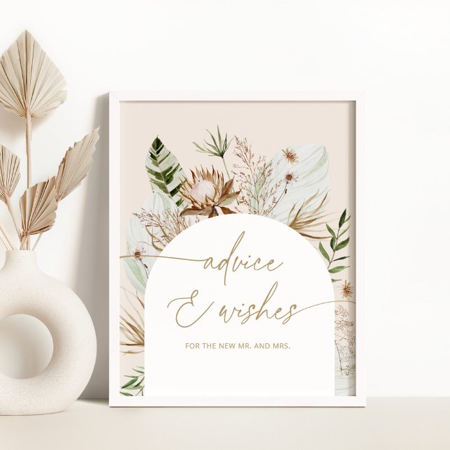 Boho-rådgivning och önskemål för Newlyweds Poster (Skapare uppladdad)