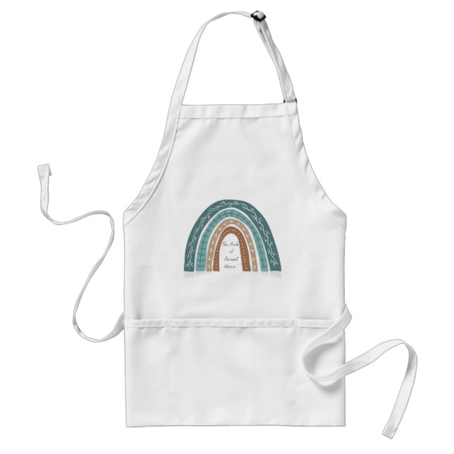 Boho Rainbow Apron Kitchen Stil Förkläde (Framsidan)
