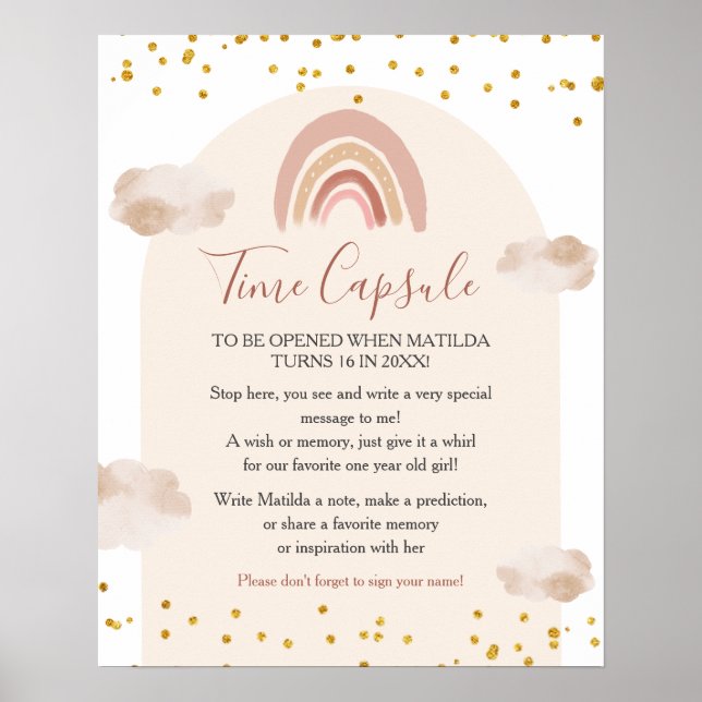 Boho Rainbow är inte en fantastisk tidskapsel. Poster (Framsidan)