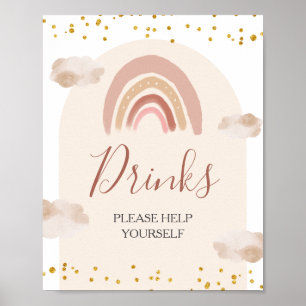 Boho Rainbow är inte hon som drunknar på födelseda Poster