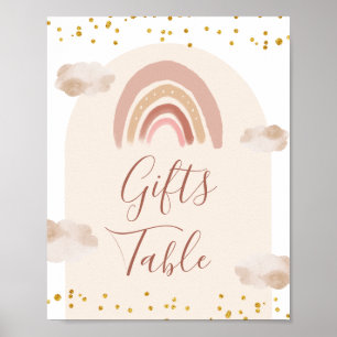 Boho Rainbow är inte hon som offrar gåvor Bord Poster
