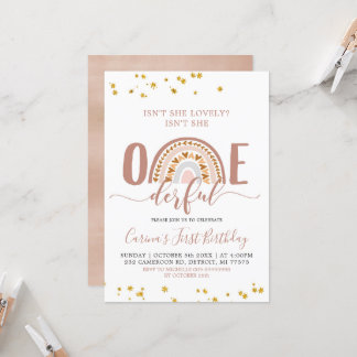 Boho Rainbow är inte inbjudande. Inbjudningar