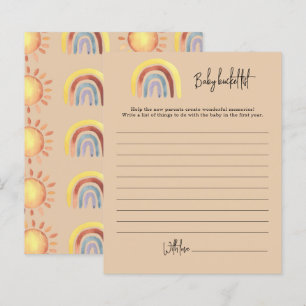 Boho Rainbow Baby bucket-lista