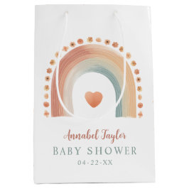 Boho Rainbow Baby Shower Bag - vattenfärg Öron