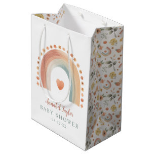 Boho Rainbow Baby Shower Bag - vattenfärg Öron