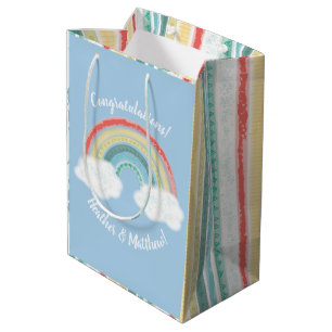 Boho Rainbow Baby Shower Blue Boy
