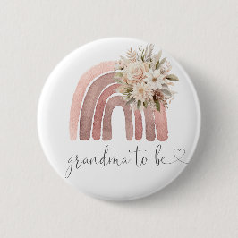 Boho Rainbow Baby Shower Grandma ska vara Knapp