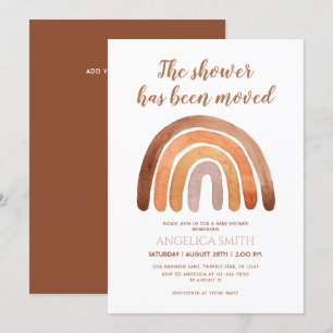 Boho Rainbow Baby Shower I. Inbjudningar