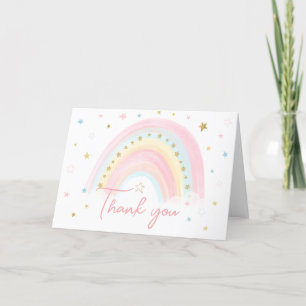 Boho Rainbow Baby Shower Tack Kort