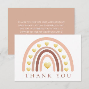  Boho Rainbow Baby Shower Tack Kort