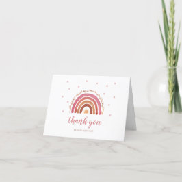 Boho Rainbow Baby Shower - tackkort