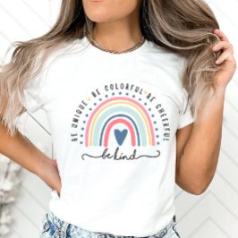 Boho Rainbow, be om vänlighet och inspiration T Shirt