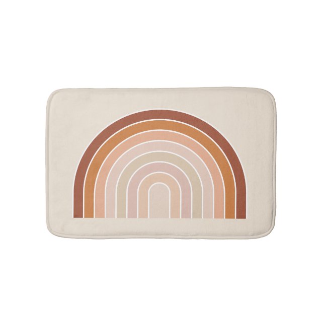 Boho Rainbow Beige Terracotta Badrumsmatta (Framsidan)