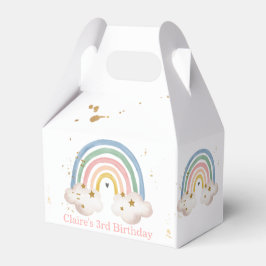 Boho Rainbow Birthday Rainbow Favor Box Magic Presentaskar