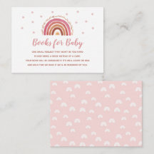 Boho Rainbow Bokar för Baby Card