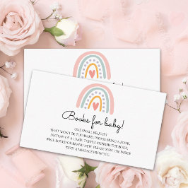 Boho Rainbow Book for Baby | Pastel Modern  Tilläggskort