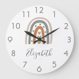 Boho rainbow brunbeige grått vit plantskola söt stor klocka