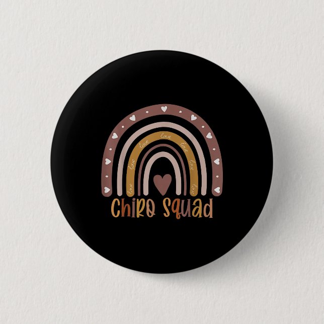 Boho Rainbow Chiro Squad Chiropractor Doktor Chiro Knapp (Framsida)