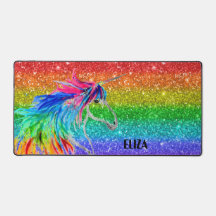 Boho Rainbow Cute Glitter Girls Unicorn Kids