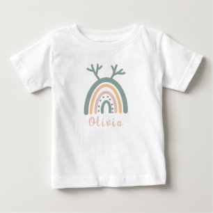 Boho Rainbow cute with Personlig Namn T Shirt