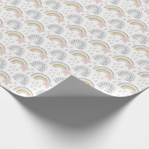 Boho Rainbow Design Neutralt Färger Presentpapper