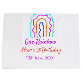 Boho Rainbow en födelsedagspungar en smart retro f