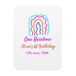 Boho Rainbow en födelsedagspungar en smart retro f Magnet