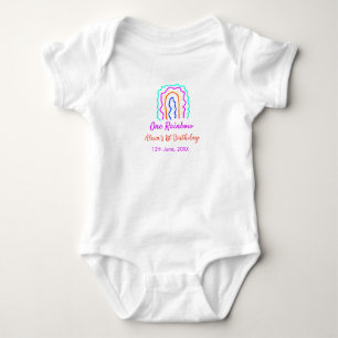 Boho Rainbow en födelsedagspungar en smart retro f T Shirt