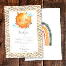 Boho Rainbow En Liten Solstråle Baby Shower