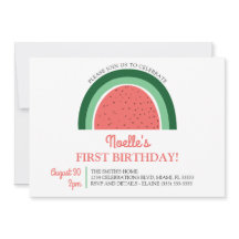 Boho Rainbow First Birthday, Watermelon