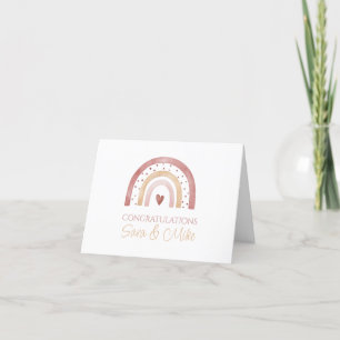 Boho Rainbow Grattiss Card Tack Kort