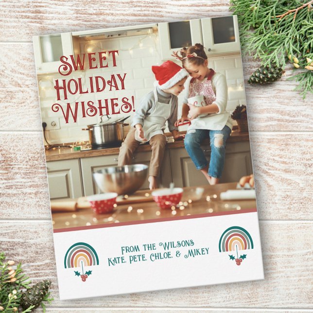 Boho Rainbow jul Julkort (Skapare uppladdad)