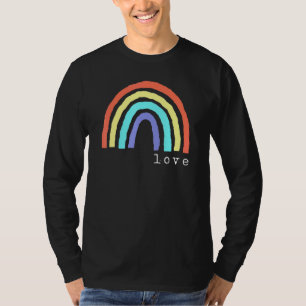 Boho Rainbow Kärlek Brev Pride Lbgtqia 1 T Shirt