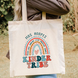 Boho Rainbow Kindergarten Tribe Teacher Squad Tygkasse