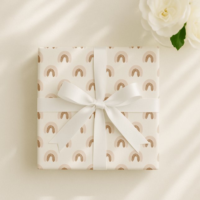 Boho rainbow, könsneutral daghem presentpapper (Skapare uppladdad)