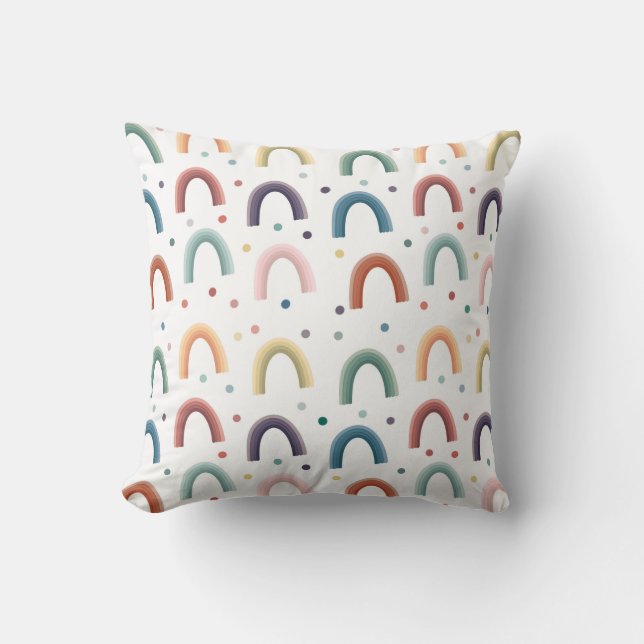 Boho Rainbow Kudde (Framsida)