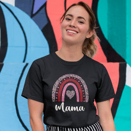 Boho Rainbow Mama Shirt, Pink Tones T Shirt